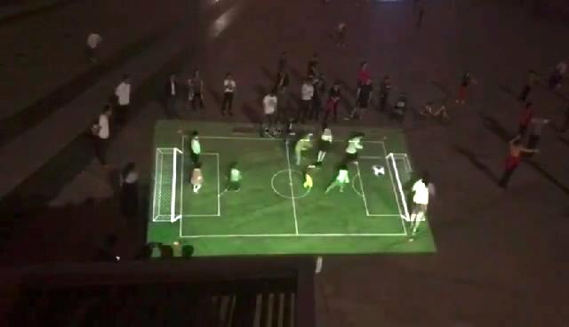 雷达墙面互动投影